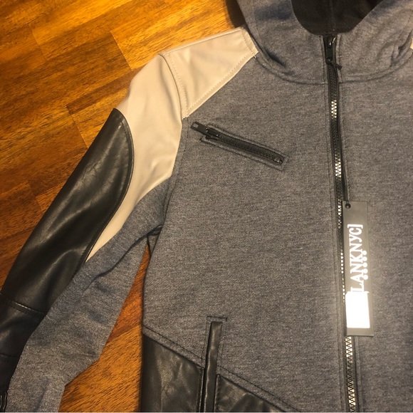 NWT $160 BLANK NYC Color Block Faux Leather Jacket in size XS! - Picture 5 of 16